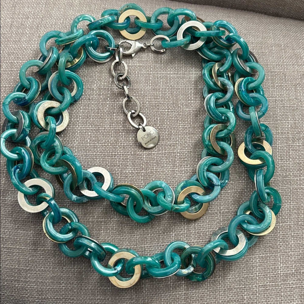 PONO sea chain resin necklace